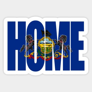 Pennsylvania Home - State Flag Sticker